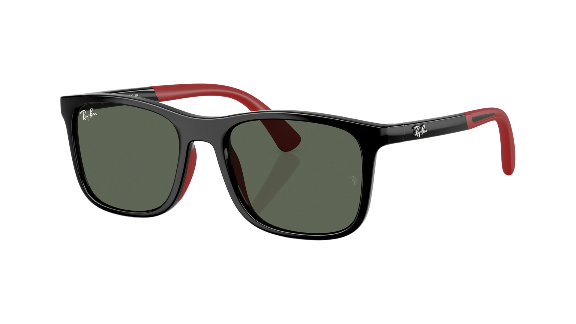 Ray-Ban Red Frame Sunglasses with Green Lenses Ray-Ban David RB3582 Sunglasses G15 non polar Glass Green  main image 2
