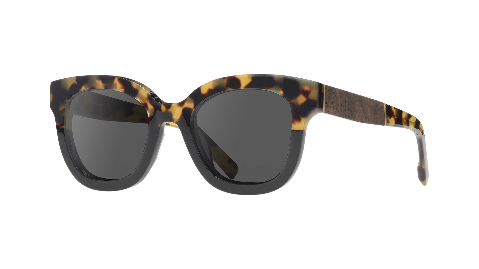 SHWOOD Lorane Women\'s‎ Sunglasses - Acetate with Wood Inlay Sunglasses - Shwood Lorane Sunglasses | LOVESTITCH main image 3