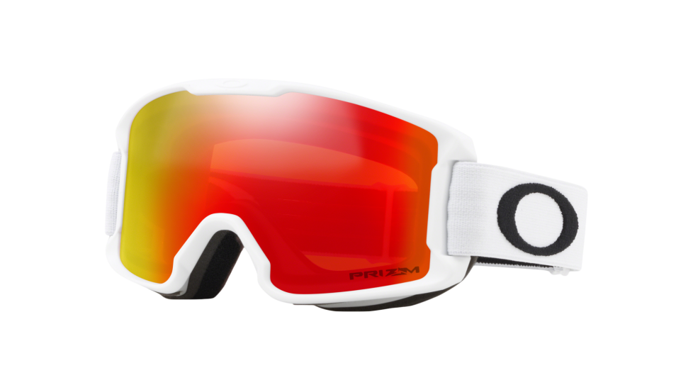 Oakley Line Miner S Matte White Prizm Garnet Masques de ski : Snowleader