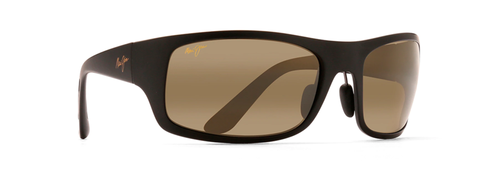 Maui Jim water sports sunglasses, the Maui Jim Haleakala in Matte Black frame with Hcl Bronze lenses