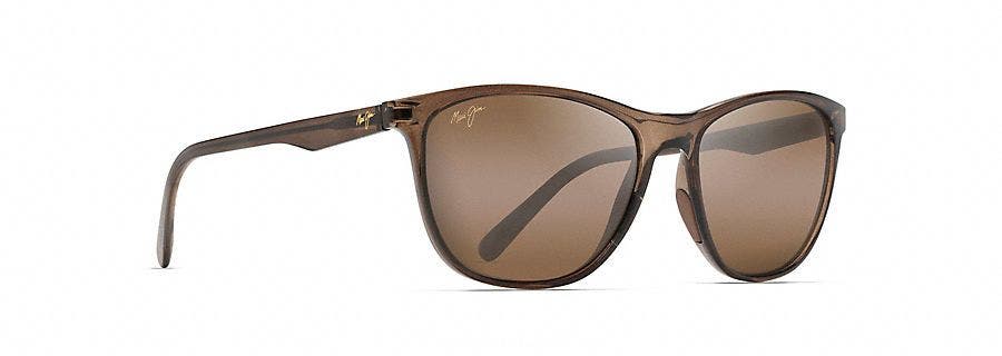 Maui Jim Sugar Cane Transparent Mocha sunglasses with hcl bronze lenses (quarter view)