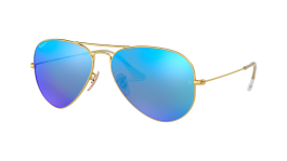 Model Display Ray-Ban Aviator Blue Mirror RB3025 58 / 62 Store Display Rayban Aviator Blue Mirror RB3025 Standard 58  main image 4