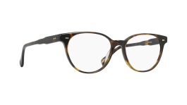 RAEN Mabel Brown Tortoise Round Acetate Glasses with Gold Accents frames MABEL-Kola Tortoise / Clear-52 – RAEN Australia main image 4