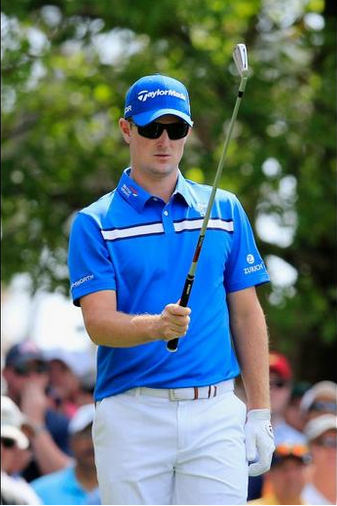 Justin Rose Wearing Adidas Retego Golf Sunglasses at 2014 Masters Tournament