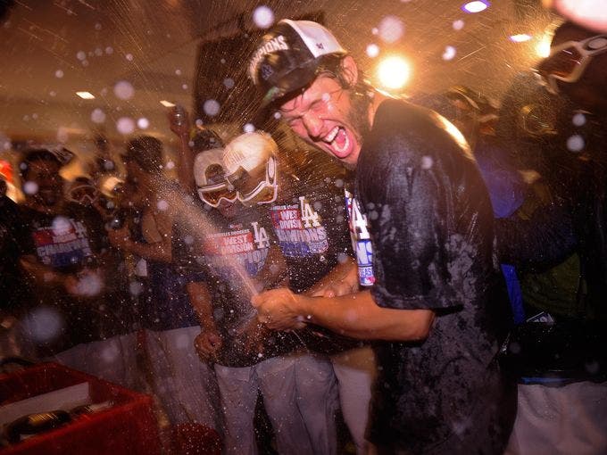 Dodgers Clinch NL West Championship in Oakley Air Break