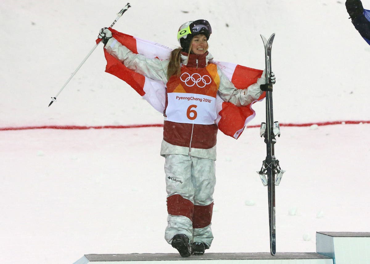 Justine Dufour-Lapointe Wearing Oakley Airbrake XL Goggles