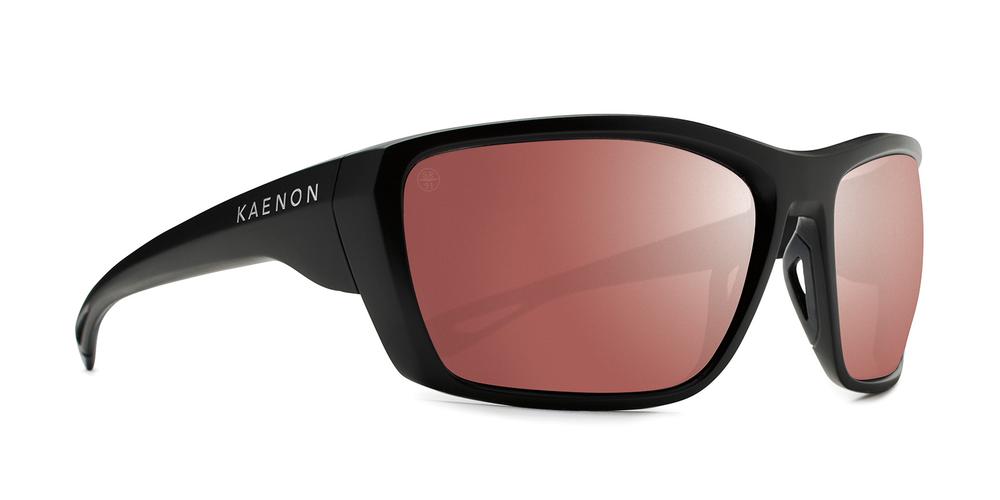 Kaenon Arcata in Matte Black with Copper Polarized Lens