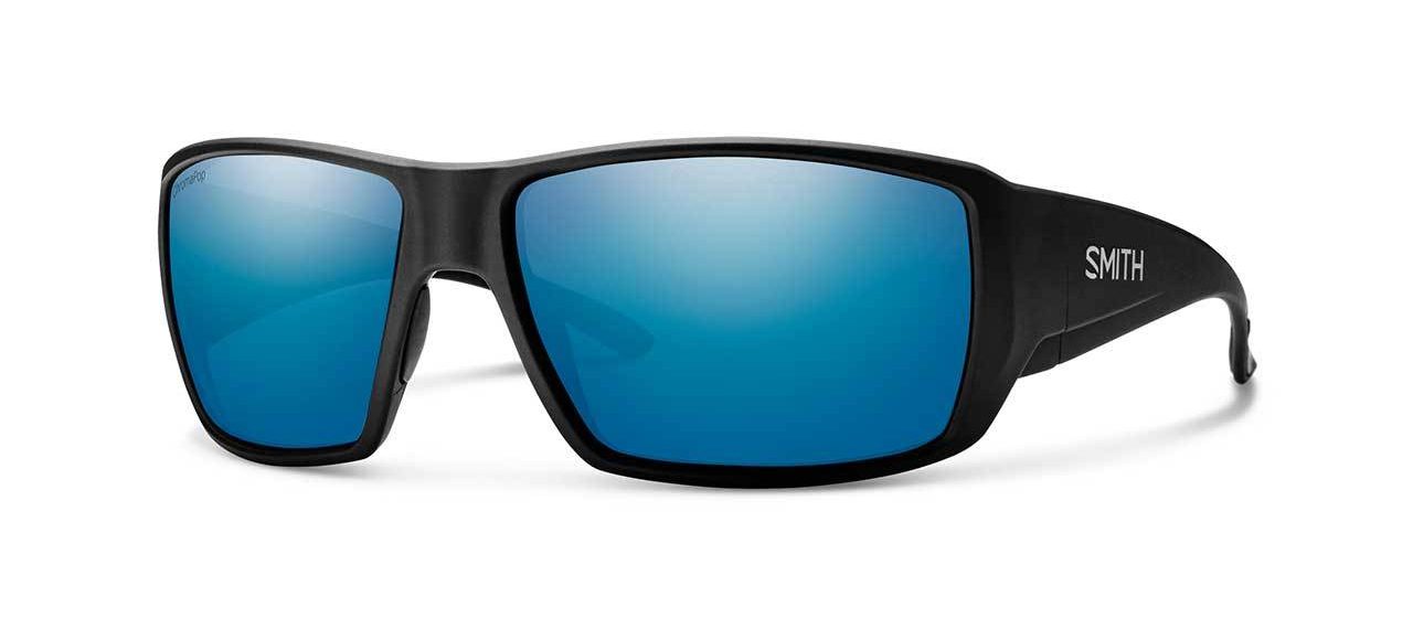 SMITH Guide's Choice in Black with ChromaPop Blue Mirror Lens