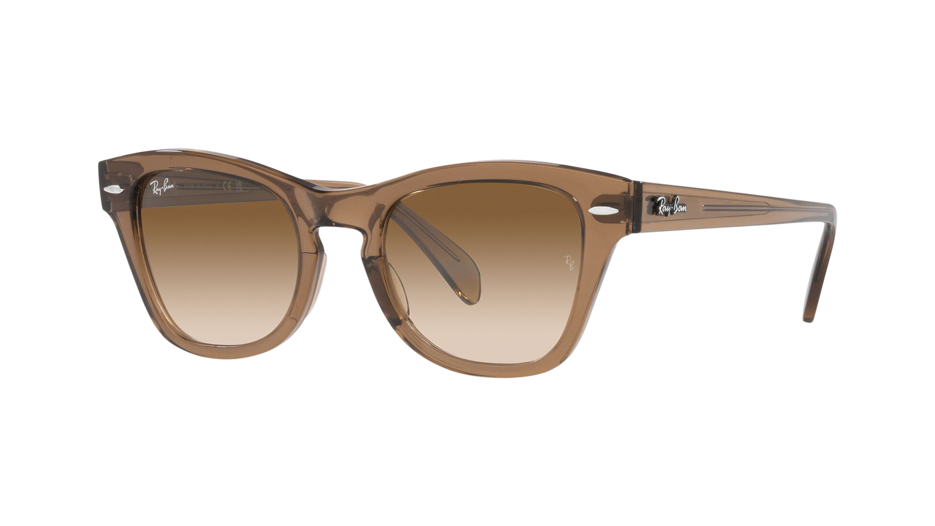 RB0707S in Transparent Brown with Gradient Brown lenses