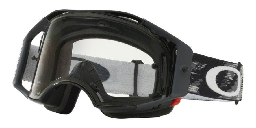 Oakley Airbrake MX Goggle in Jet Black Speed with Clear Lens
