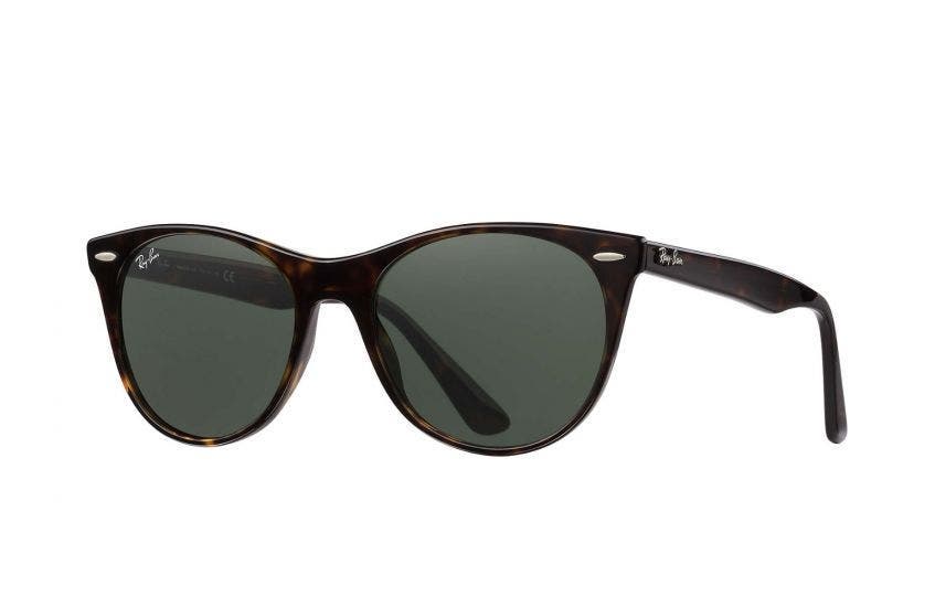 Ray-Ban RB2185 Wayfarer II with Havana Frames & Green Lenses