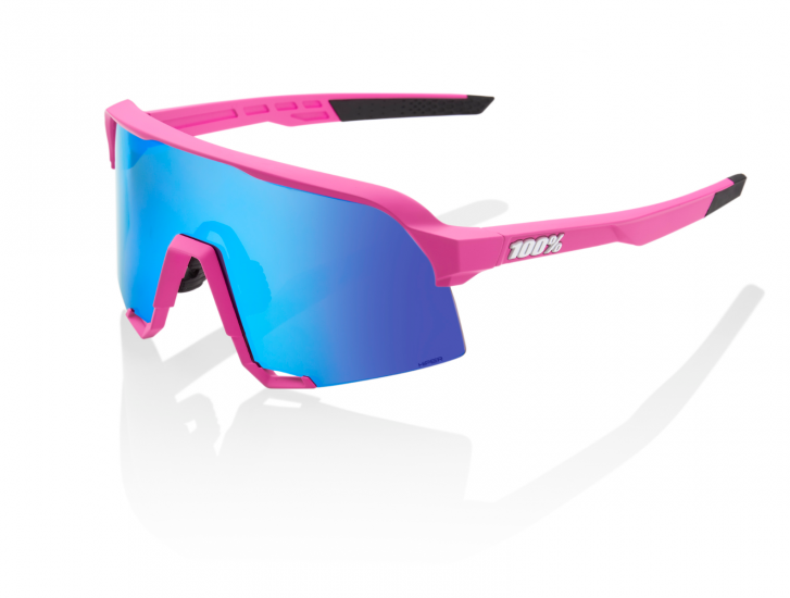 100% S3 with Matte Pink Frames & HiPER Blue Multi-layer Mirror Lens