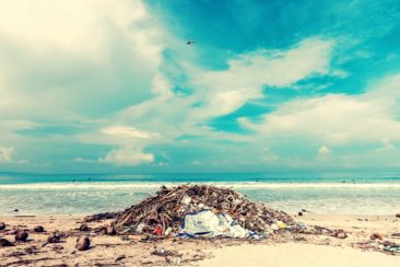 pile of ocean waste