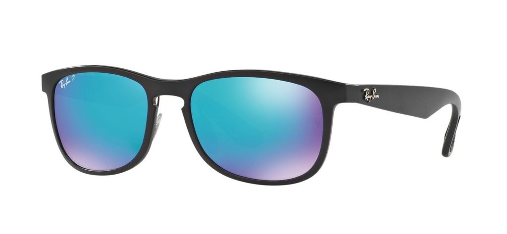 Ray-Ban RB4263 in Black with Green Mirror Blue Chromance Lenses