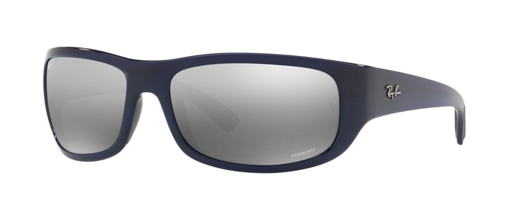 Ray-Ban RB4283 in Blue with Grey Mirror Grey Gradient Chromance Lenses