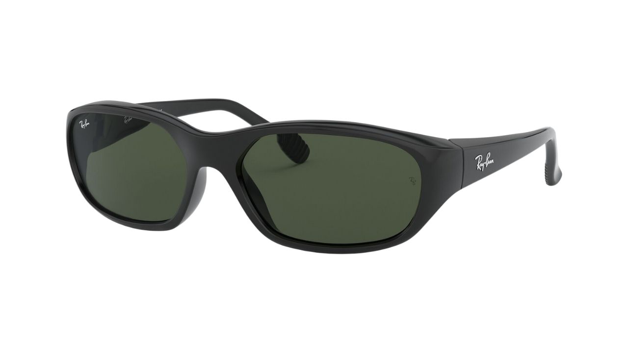 Prescription sunglasses for high power, the Ray-Ban Daddy-O in Black with G-15 Green lenses