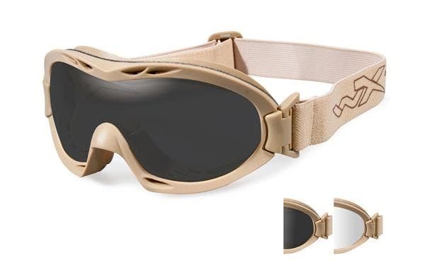 Wiley X Nerve with Tan Frames & Smoke Grey & Clear Lens