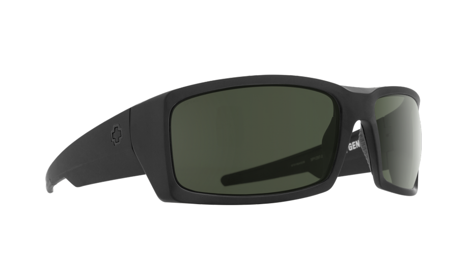 Spy General ANSI in Matte Black ANSI with Happy Grey Green Lens