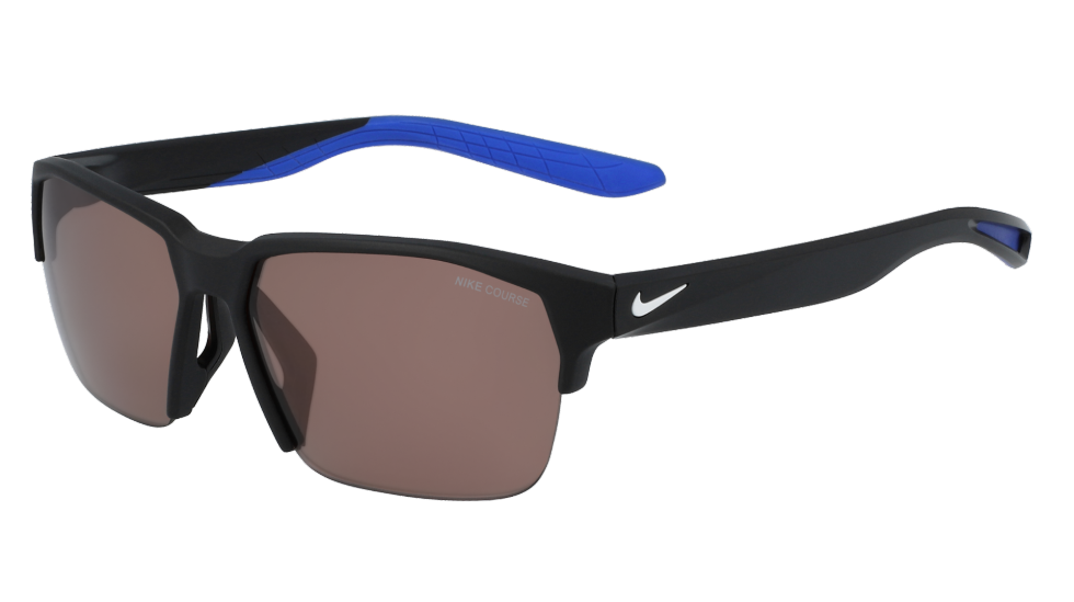 Nike Maverick Free Sunglasses in Matte Black/White logo with Course Tint Lenses