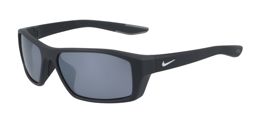 Nike Brazen Shadow sunglasses in Matte Anthracite with Grey Silver Flash lenses