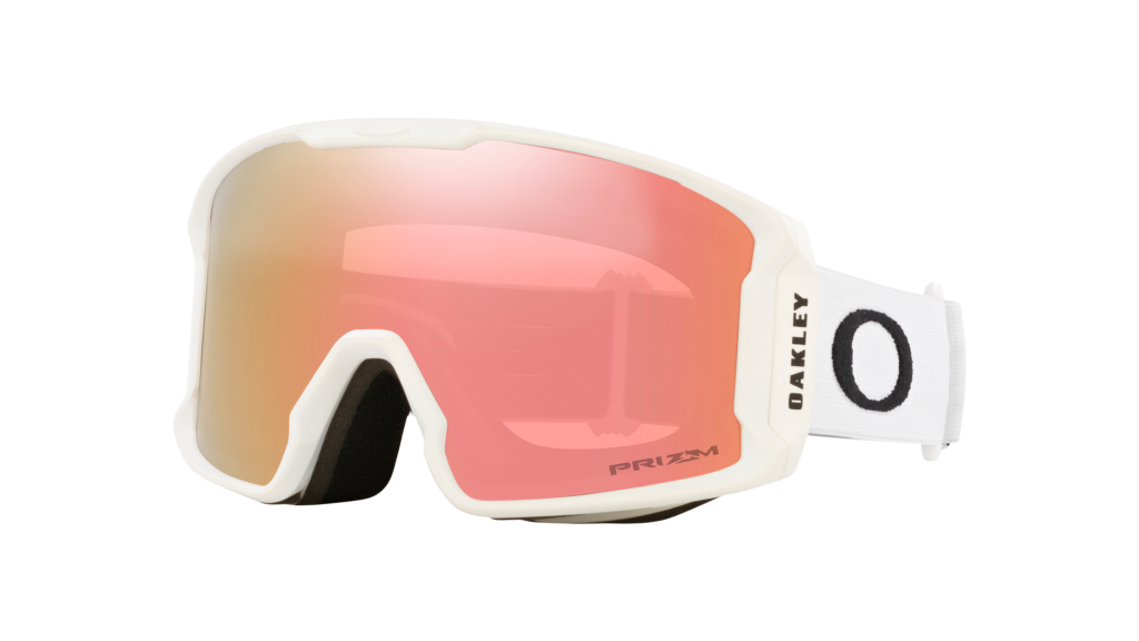 Oakley Line Miner M in Matte White with Prizm Snow Rose Gold