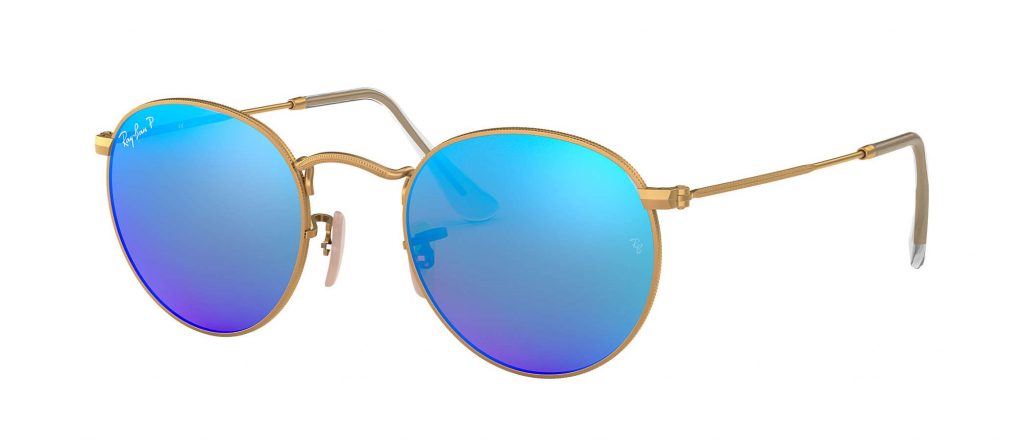 ray ban circle sunglasses blue