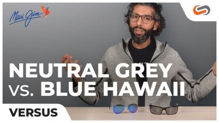 Maui Jim Neutral Grey vs Blue Hawaii Lens