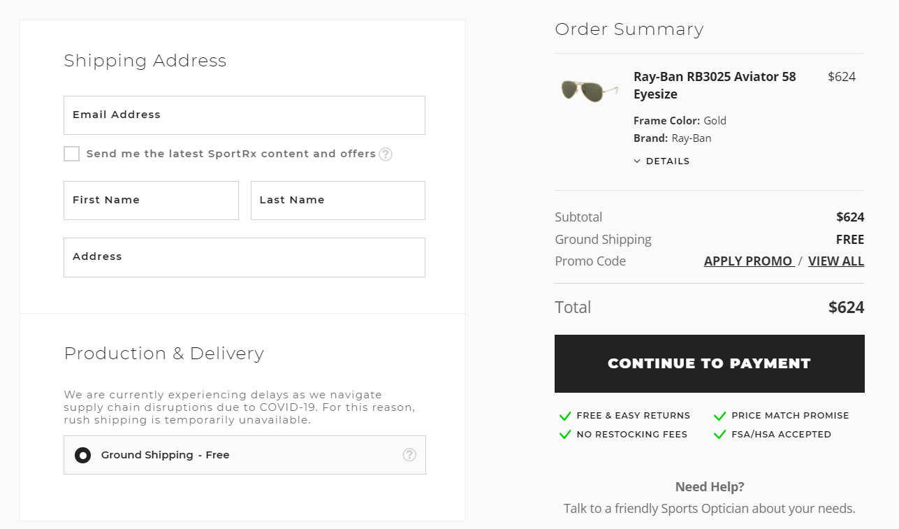 how to buy Ray-Ban prescription sunglasses online