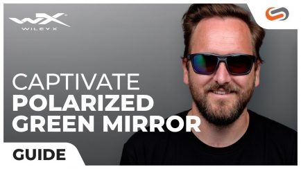 Wiley X Guide: CAPTIVATE™ Polarized Green Mirror Lenses