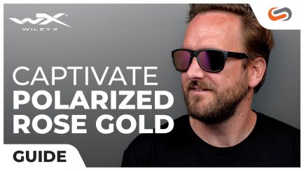 Wiley X Guide: CAPTIVATE™ Polarized Rose Gold Lenses