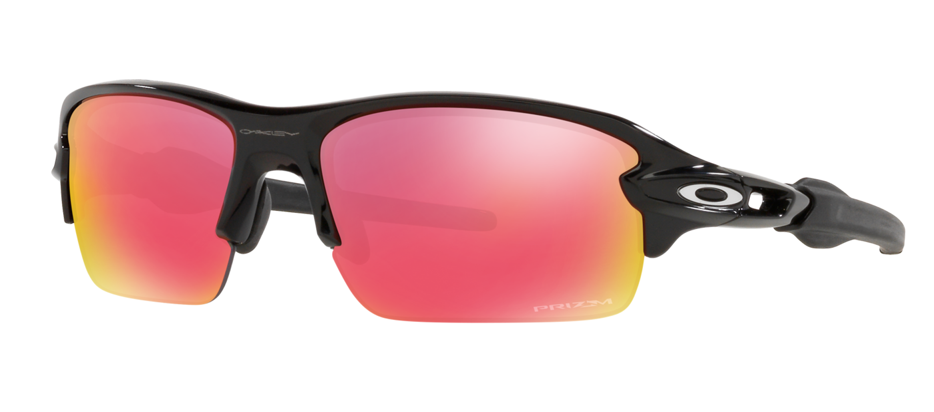 youth softball sunglasses oakley flak xs in polished black with rose copper lenses