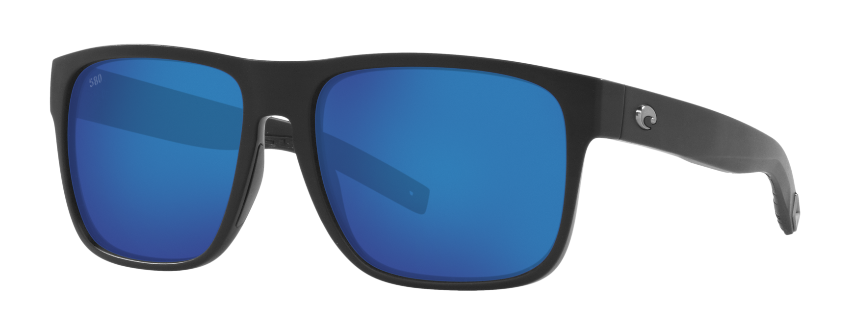 costa spearo xl sunglasses in matte black with blue mirror 580 lenses