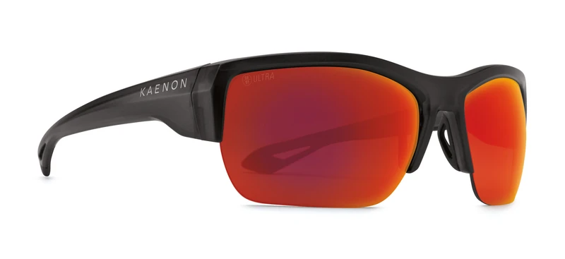 kaenon arcata sr sunglasses in graphite with red lenses