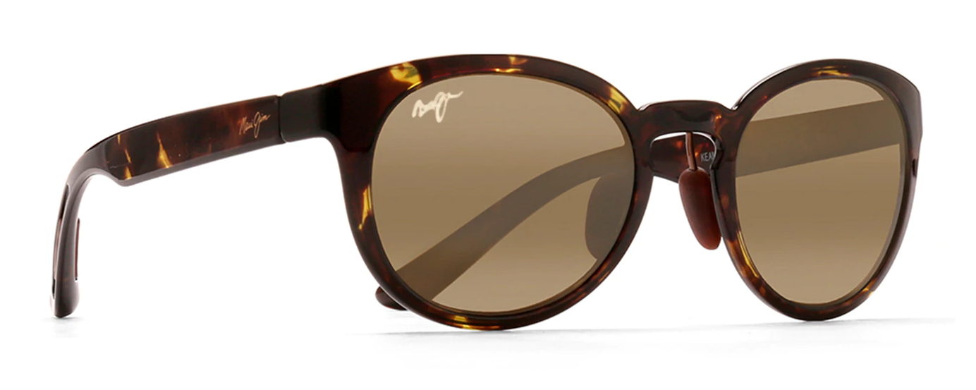 maui jim keanae sunglasses in olive tortoise with hcl bronze lenses
