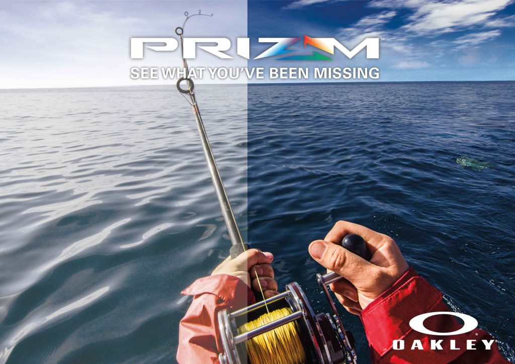 fisherman's view of water with oakley prizm lens technology and without it