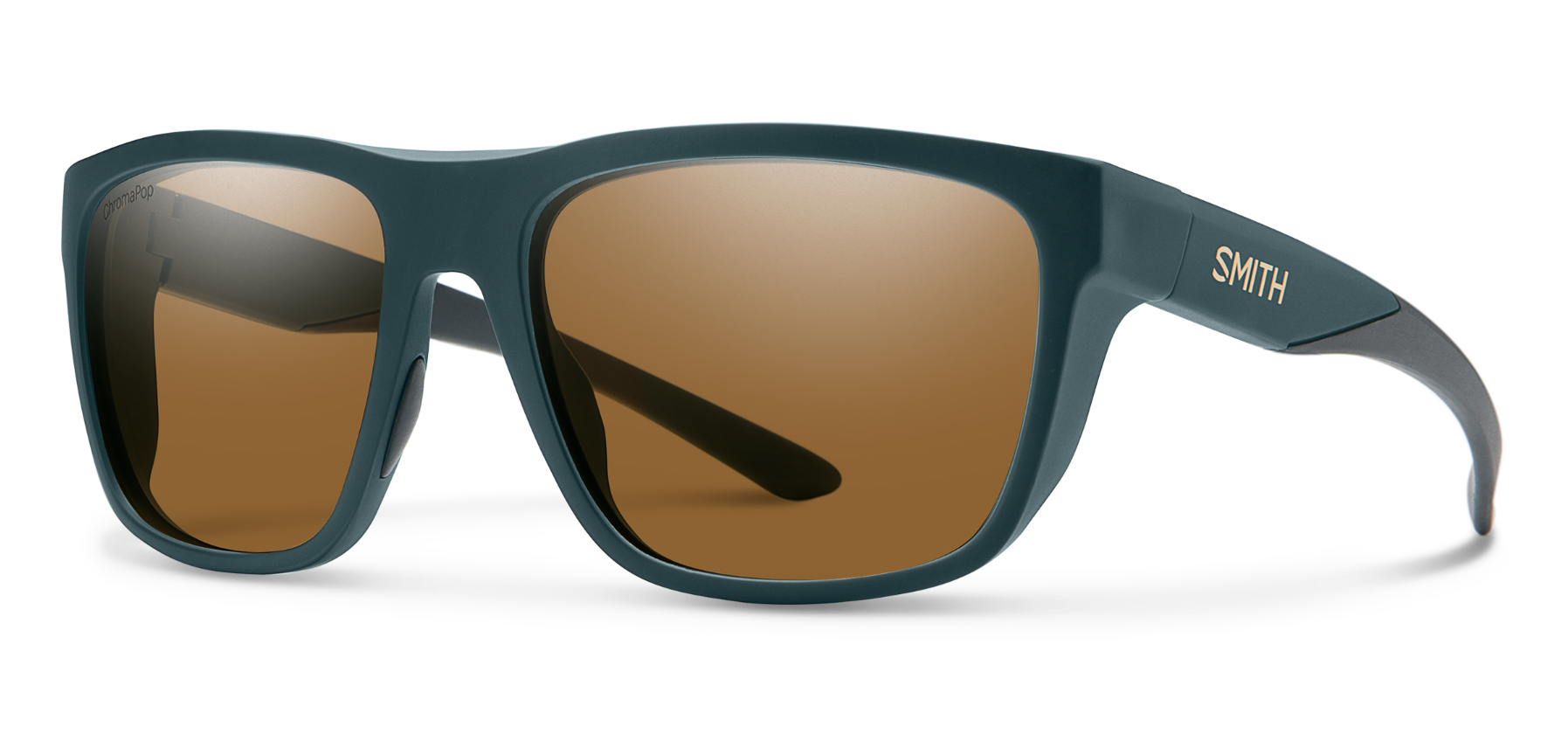 smith barra sunglasses in green with brown polarized lenses