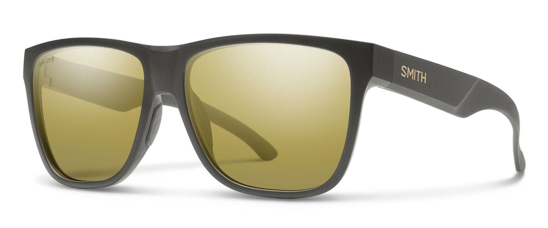 smith lowdown xl 2 sunglasses in grey with gold lenses in lineup of best athleisure sunglasses for big heads