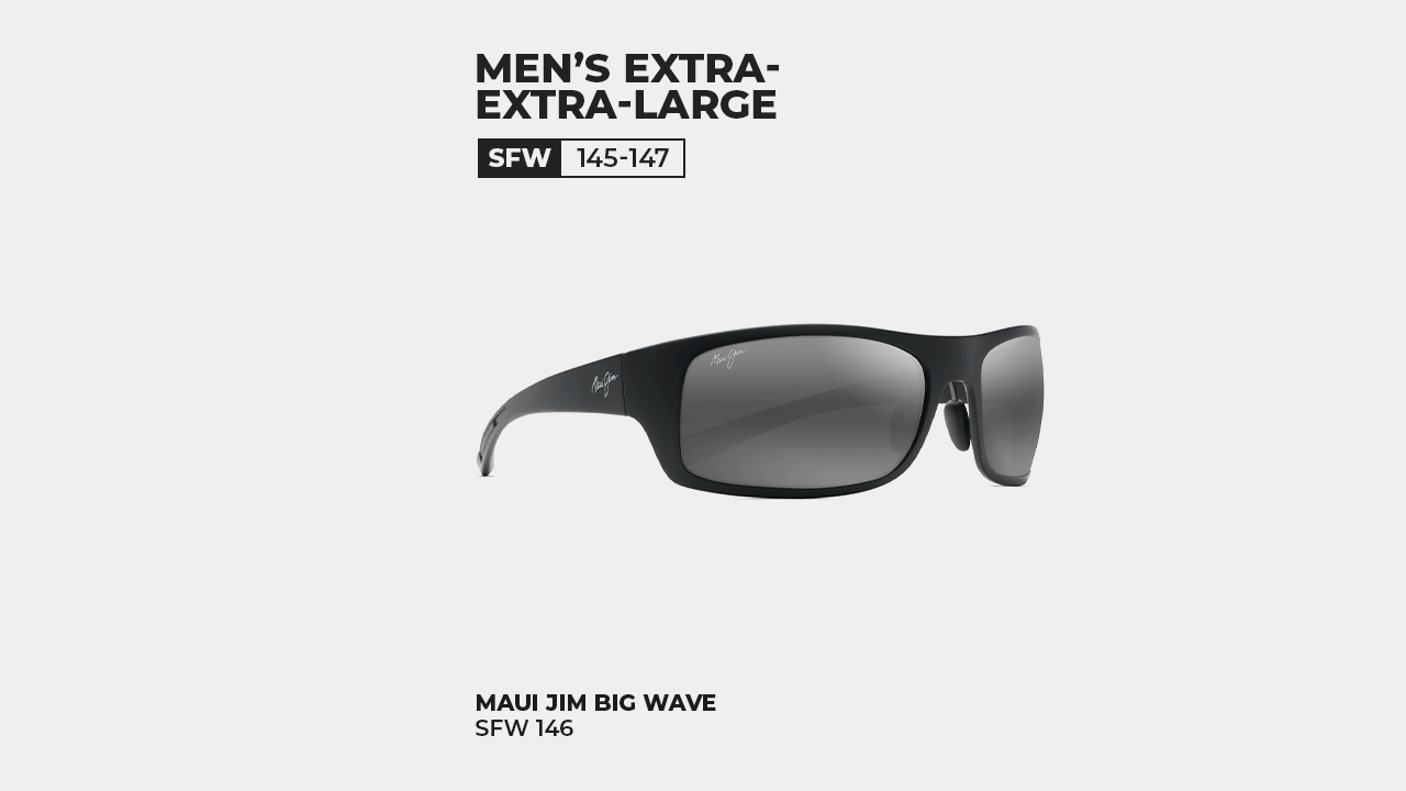 Men's XXL Sunglasses (SFW: 145-147)