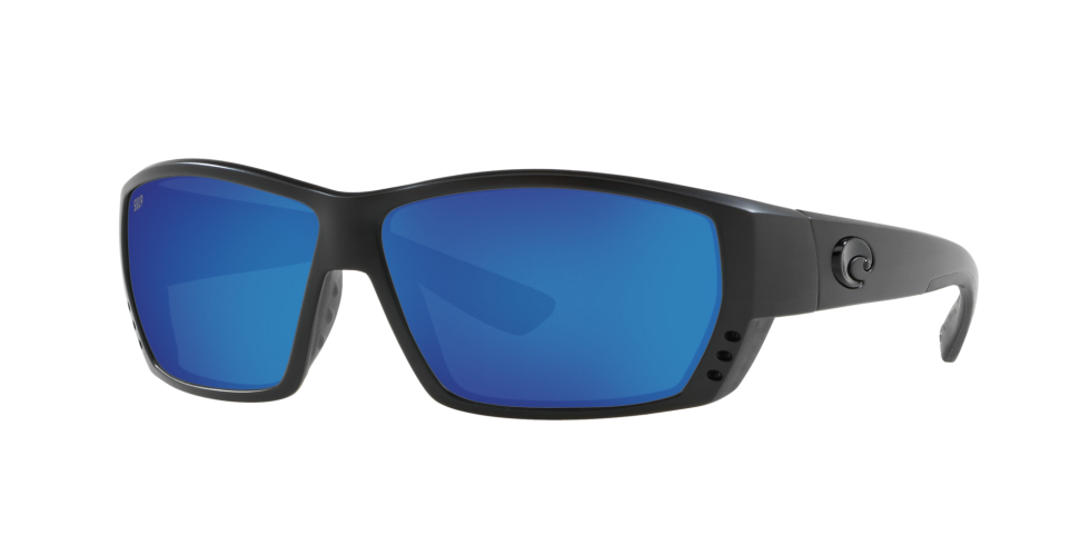 Costa Tuna Alley mens sunglasses in Blackout with blue mirror lenses