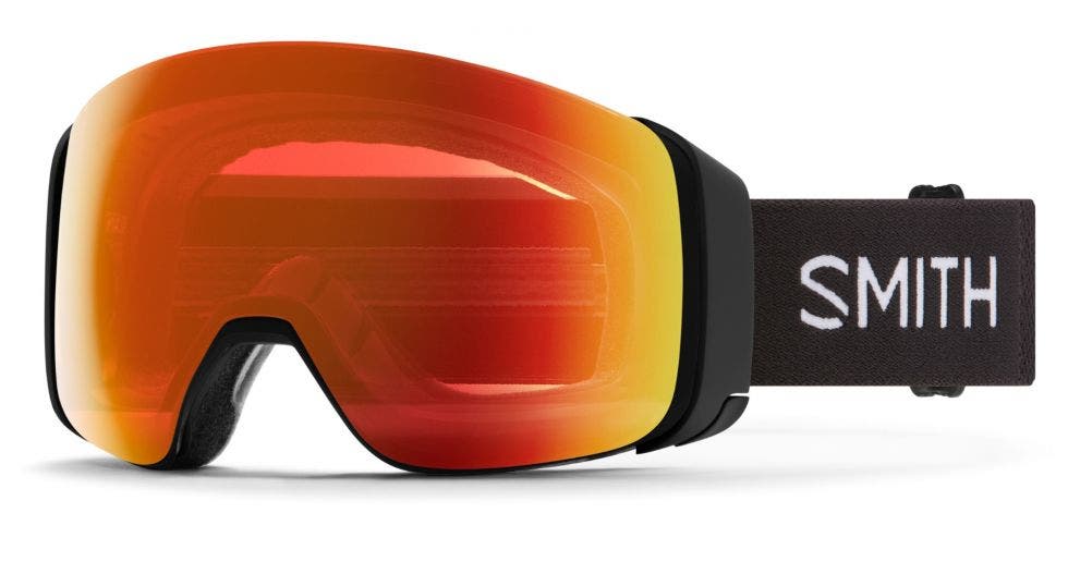 SMITH 4D MAG Black ski goggles - ChromaPop Everyday Red Mirror + ChromaPop Storm Yellow Flash