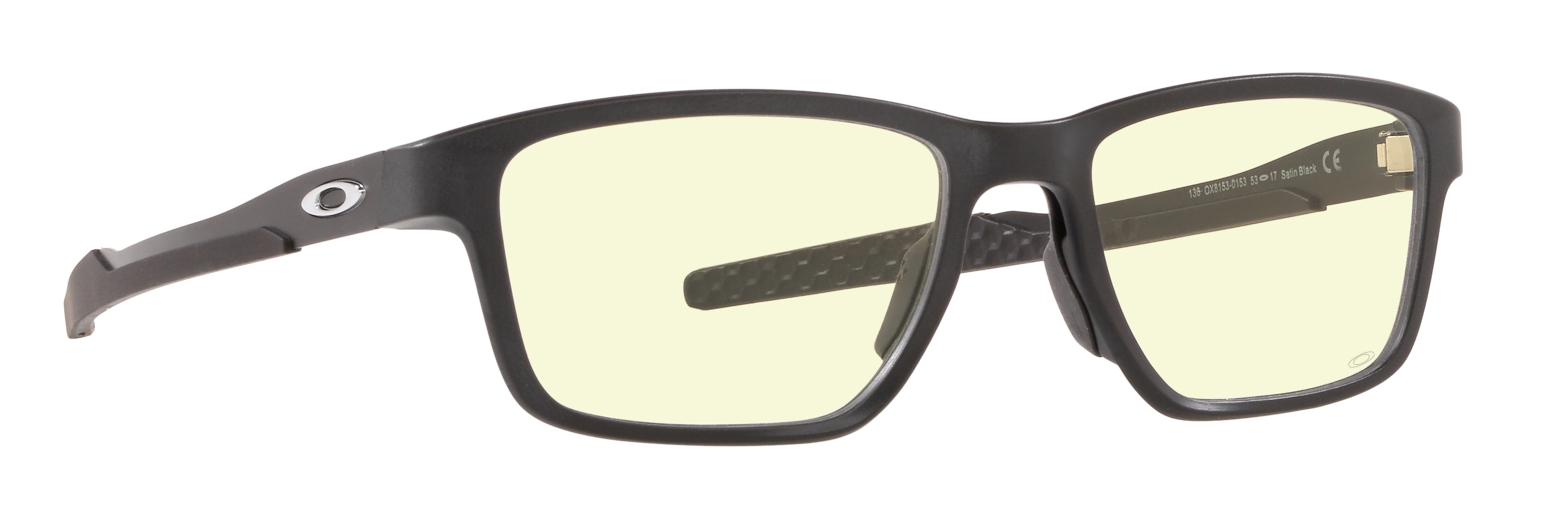 oakley metalink gaming glasses in satin black with oakley prizm gaming lens technology