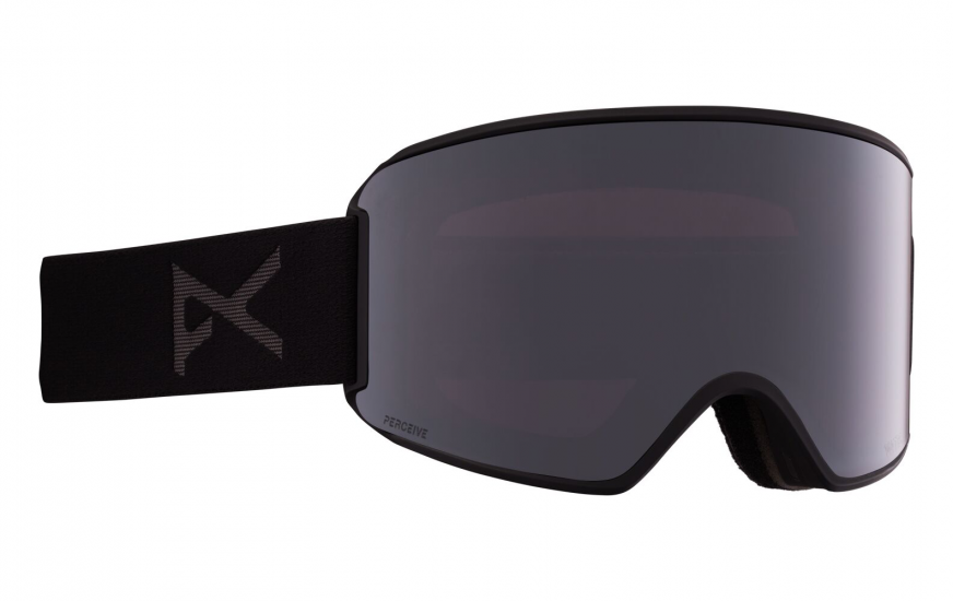 Anon WM3 snow goggle in smoke black frames with Perceive Sunny Onyx + Perceive Variable Violet lens