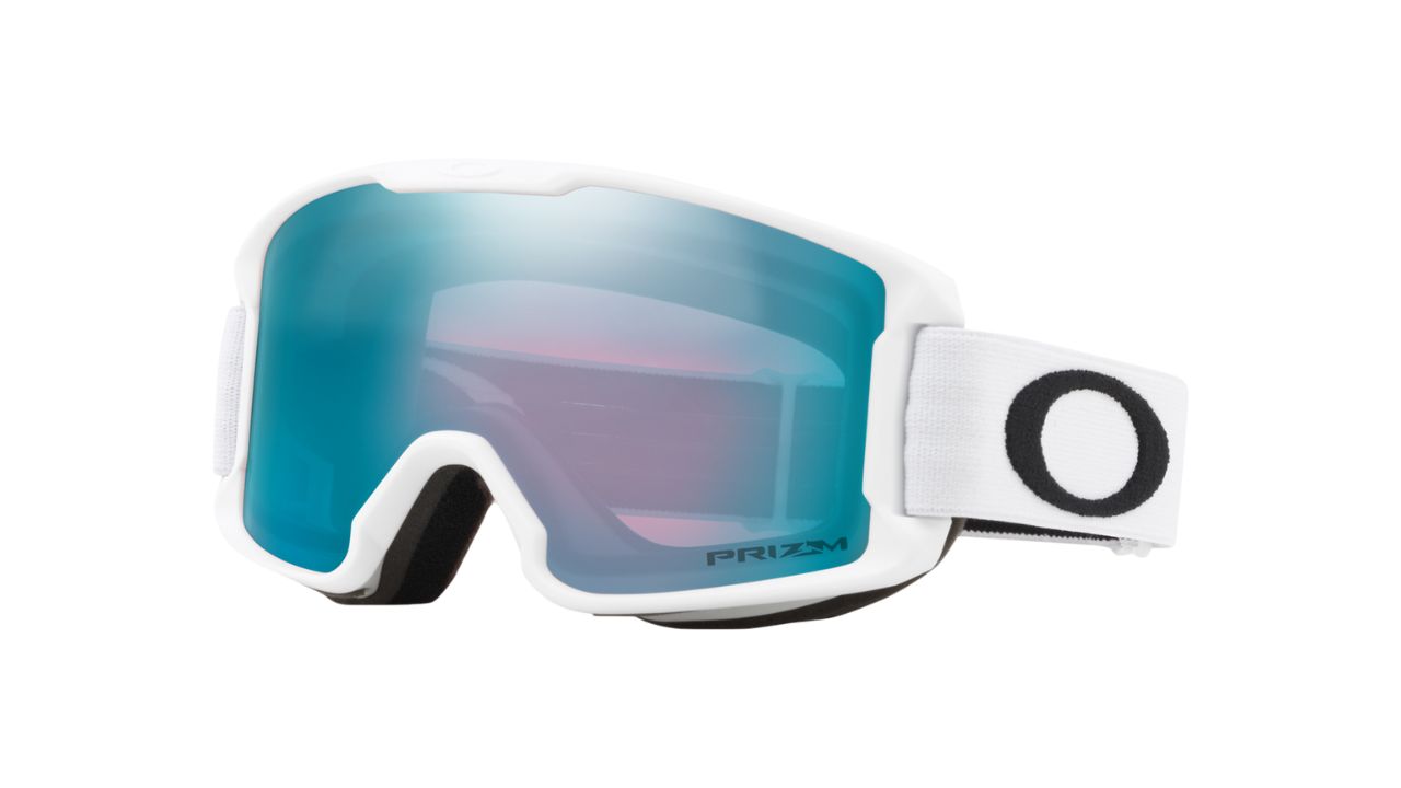 Oakley Line Miner S in Matte White with Prizm Sapphire Iridium lens as a Best Women’s Snow Goggles