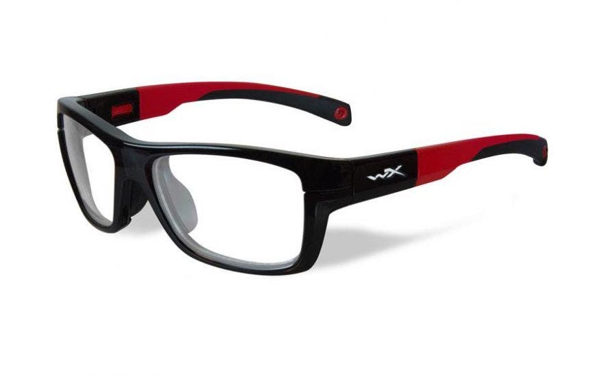 Wiley X Crush Gloss Black/Red - Clear