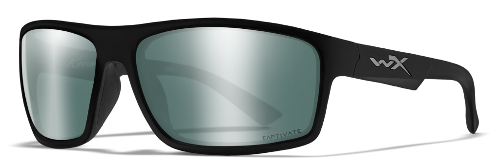 Wiley X Peak sunglasses for driving. Matte black frame with grey silver lenses.