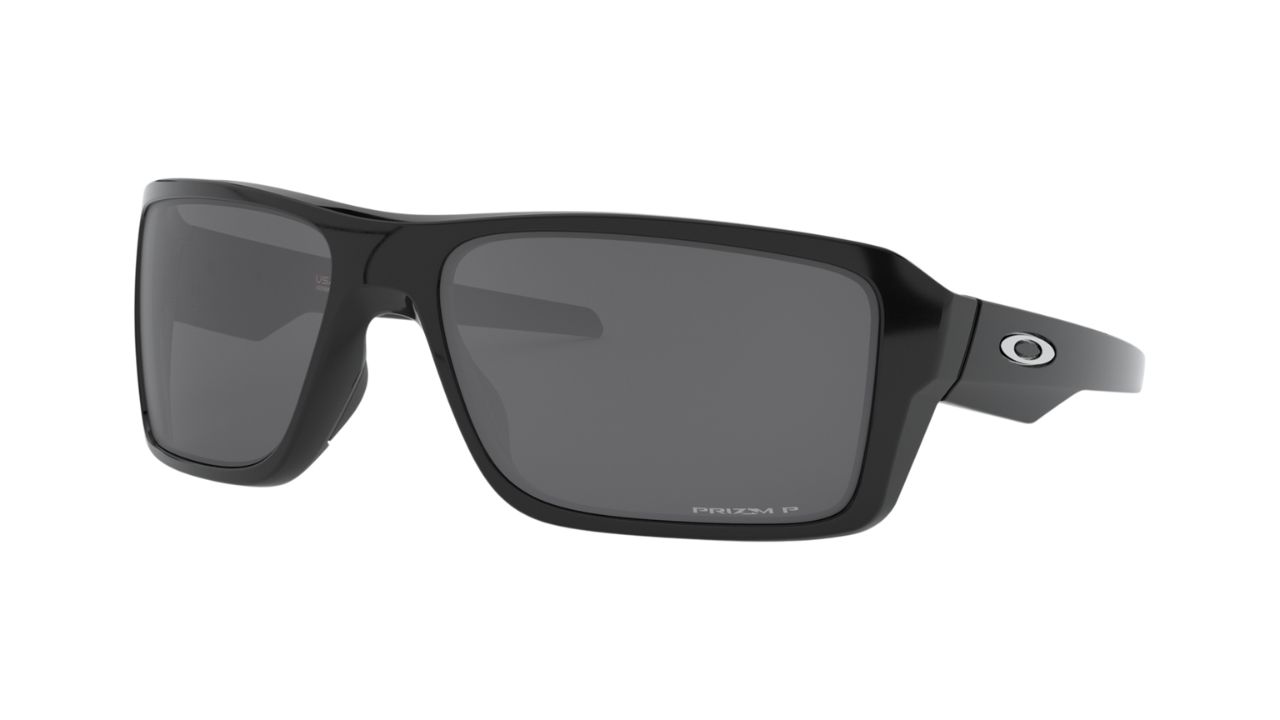 Oakley Double Edge in Polished Black with Prizm Black Polarized Lenses