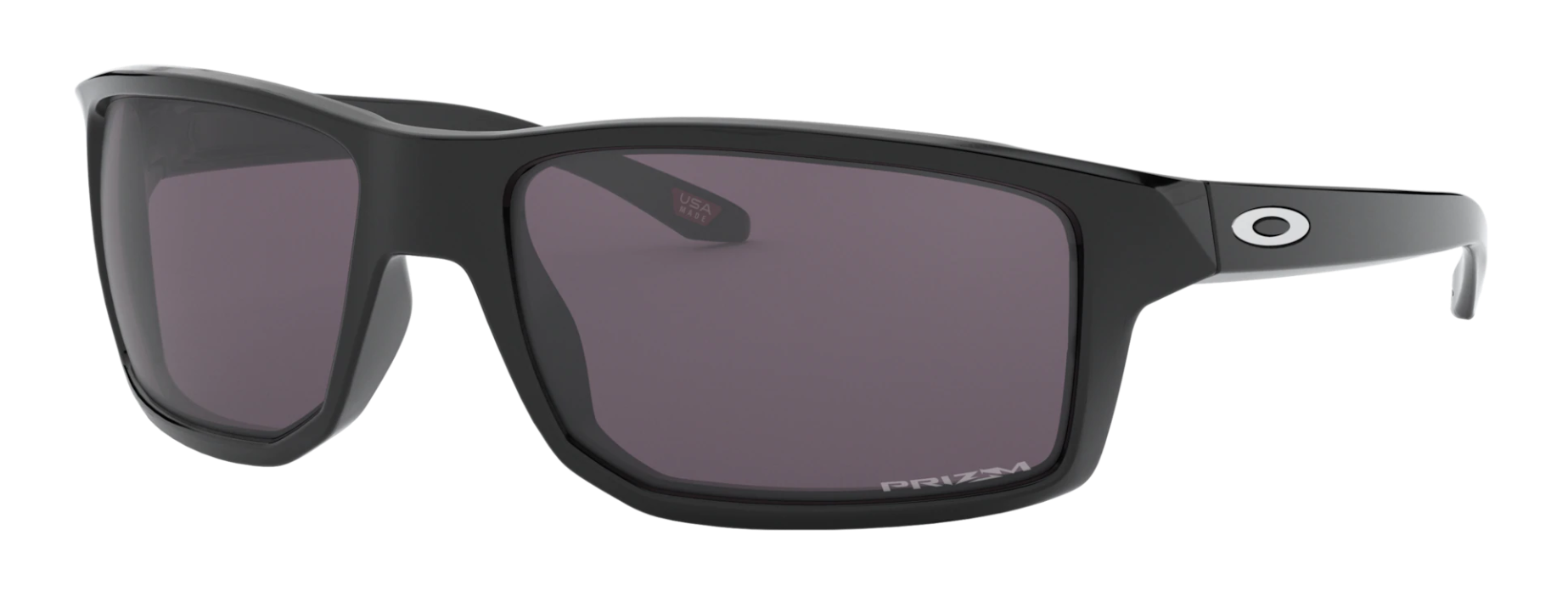 Oakley Gibston motorcycle glasses for small faces in black with PRIZM grey lenses.