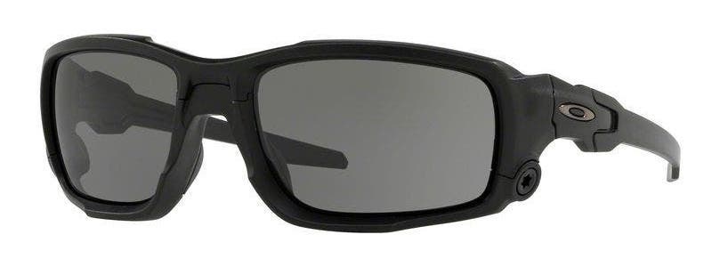 Oakley SI Shocktube Ballistic sunglasses in matte black with grey lenses.