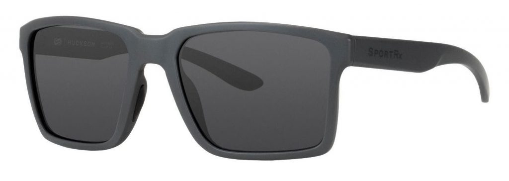 SportRx Huckson sunglasses in matte grey with prescription grey lenses.