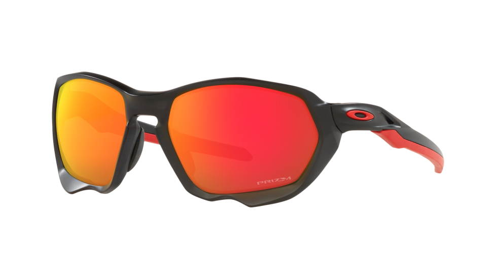 Oakley Plazma in Matte Black with PRIZM Ruby lenses